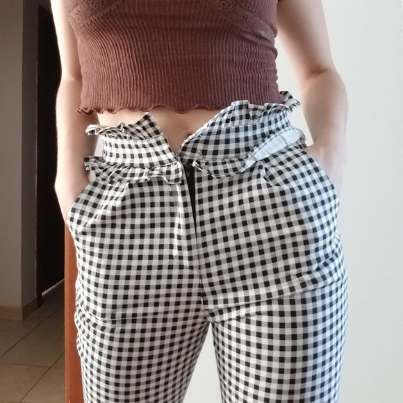 🌻 Gingham ruffle pants - Picture 3 of 12